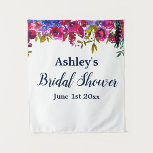 Bridal Shower Photo Booth Backdrop Botanical Prop Tapestry