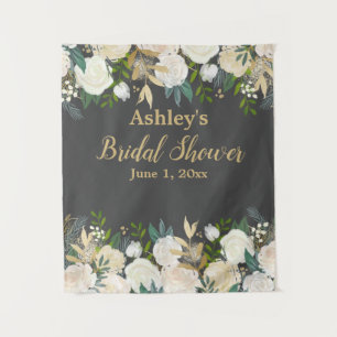 Bridal Shower Photo Booth Backdrop Watercolor Prop Tapestry