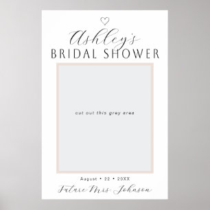 Bridal Shower Photo Prop Sign – Custom Poster