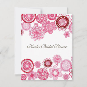 Bridal Shower  Pink Custom Invitation