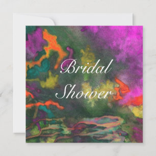 Bridal Shower Pink Fusion 2 Wedding Invitation