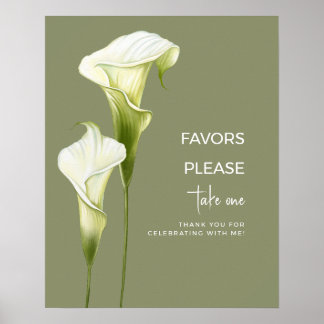 Bridal shower Poster Favours.