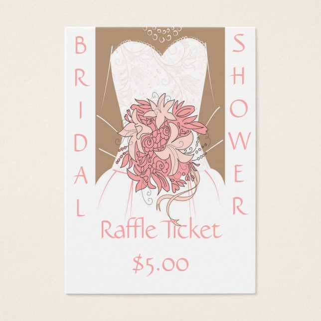 Bridal Shower Raffle Tickets (Front)