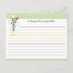 Bridal Shower Recipe Card