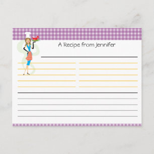Bridal Shower Recipe Card