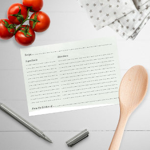 Bridal Shower Recipe Cute Floral Wreath Watercolor