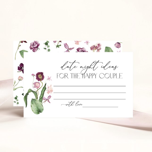 Bridal Shower Recipe Request Enclosure Card (Creator Uploaded)