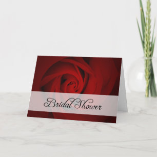 Bridal Shower : Red Rose : Invitation