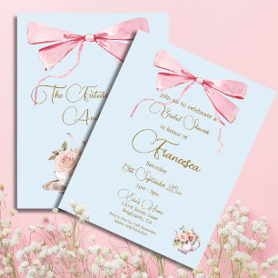 Bridal Shower Regency Tea Party Elegant Invitation