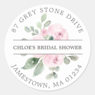 Bridal Shower Return Address Label