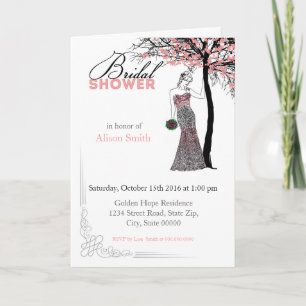 Bridal Shower romantic invitation