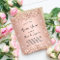 Bridal Shower rose gold invitation