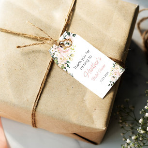 Bridal Shower RoseGold Bachelorette Party Gift Tags