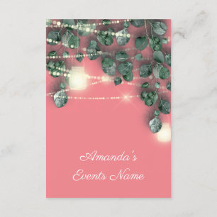 Bridal Shower Rustic Wood Gold Coral Jars Lights Invitation