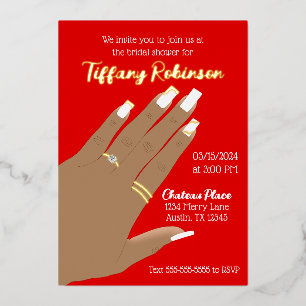 Bridal Shower Showing Ring African American Real