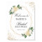Bridal Shower Sign Greenery Gold Glitters Floral