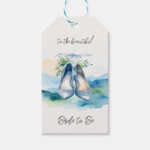 Bridal Shower Stiletto Shoes Bride to Be Gift Tags
