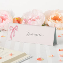 Bridal Shower Table Sign Table Tent Placeholder