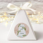 Bridal Shower Tag, Wedding Cake Envelope Seal, Classic Round Sticker<br><div class="desc">This pretty tiered wedding cake watercolor with greenery makes a lovely favour envelope seal / sticker for your bridal shower. You may customise all the text for your event.</div>