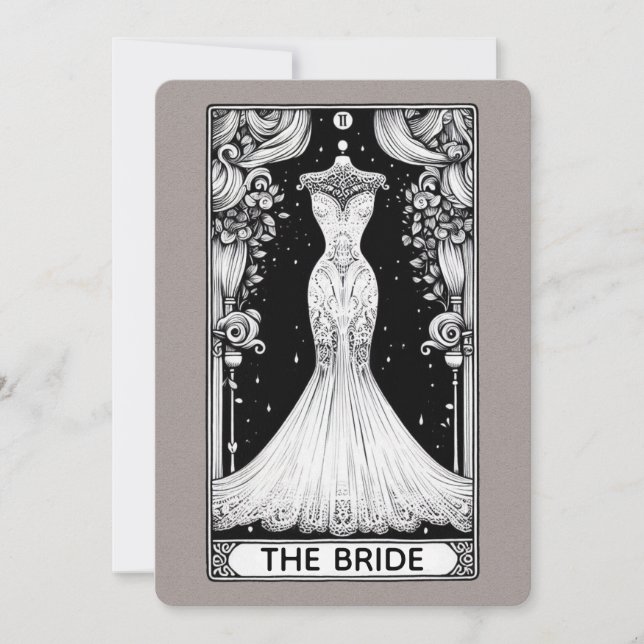 Bridal Shower Tarot Invitation (Front)
