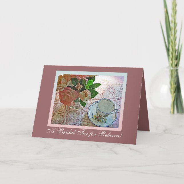 Bridal Shower Tea Invitation (Front)