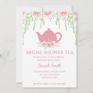 Bridal Shower Tea Invitation