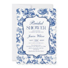 Bridal Shower Tea Party Blue White Chinoiserie