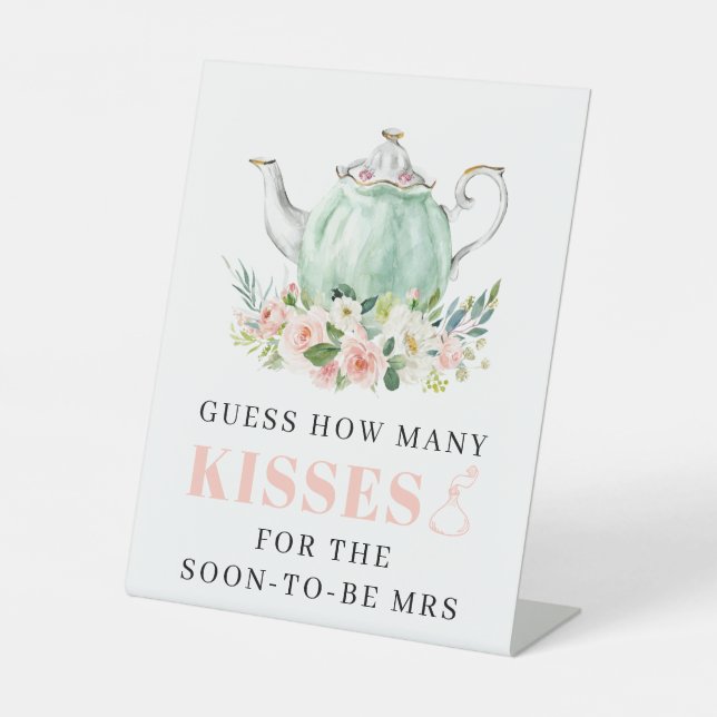 Bridal Shower Tea Party Favour Sign (Front)