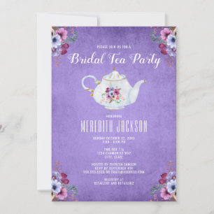 Bridal Shower Tea Party Invitation