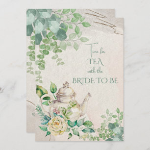 Bridal Shower Tea Party Invitation