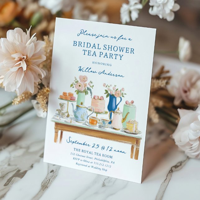 Bridal Shower Tea Party Invitation  (Creator Uploaded)