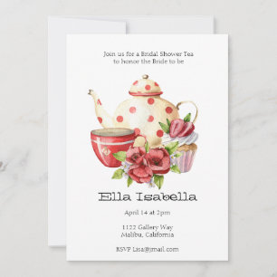 Bridal Shower Tea Party Invitation
