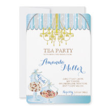 Bridal Shower Tea Party Invitations