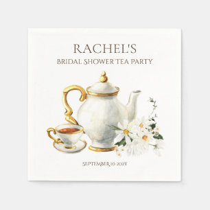 Bridal Shower Tea Party Napkins