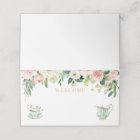 Bridal Shower Tea Party Place Card
