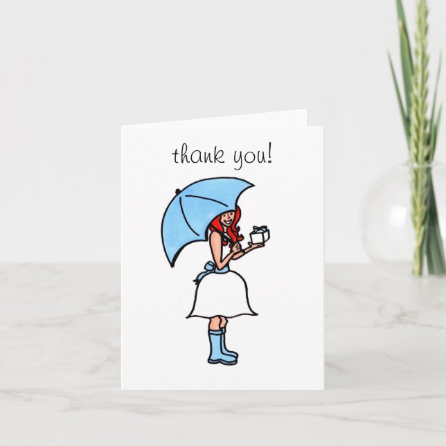 Bridal Shower Thank You (blank) (Front)