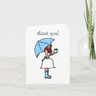 Bridal Shower Thank You (blank) Card