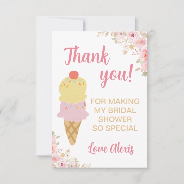 Bridal Shower Thank You Card (Front)