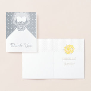 Bridal shower thank you card