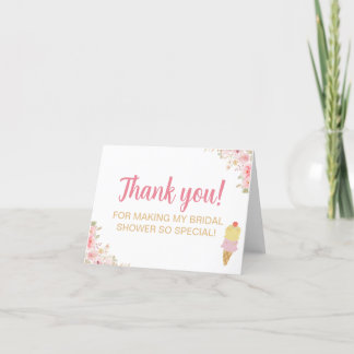 Bridal Shower Thank You Card