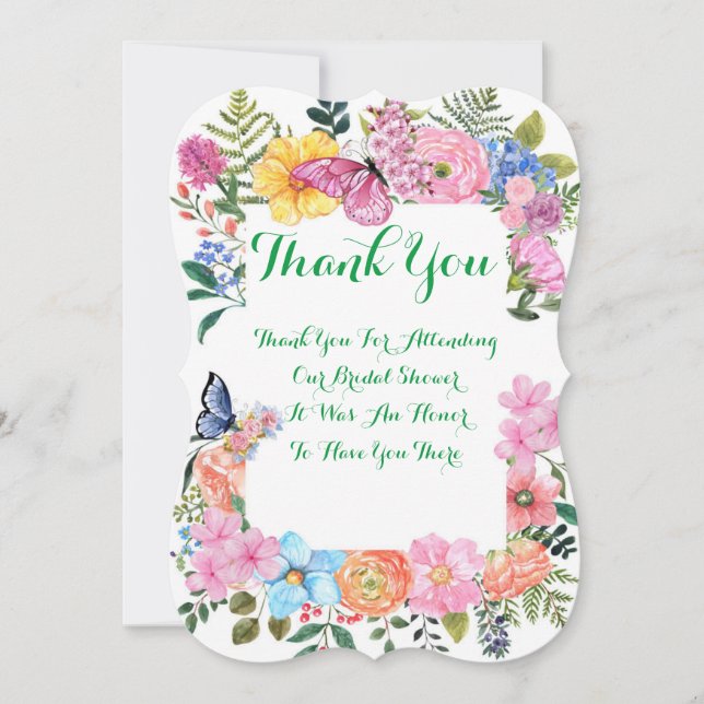 BRIDAL SHOWER THANK YOU CARD (Front)