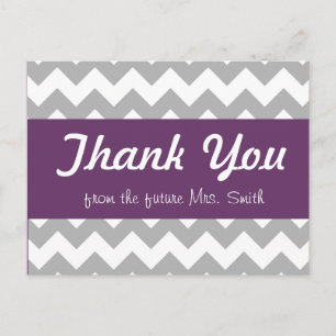 bridal shower thank you card