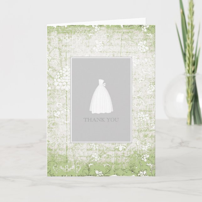 Bridal Shower Thank You Cards {Light Green} (Front)