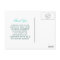 Bridal Shower Thank You Chic Aqua Damask White Bow
