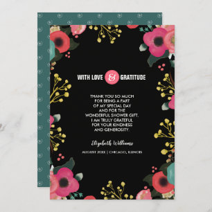 Bridal Shower Thank You Custom Flat Card