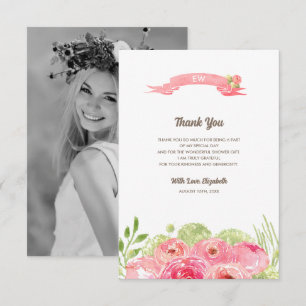 Bridal Shower Thank You Custom Photo Cards