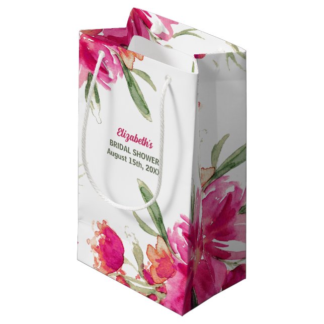 Bridal Shower Thank You Hostess Gift Bags (Front Angled)