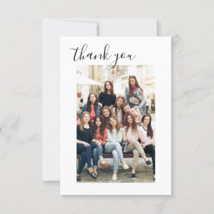Bridal Shower Thank You Photo Minimalist Card