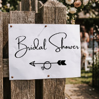 Bridal Shower this way arrow