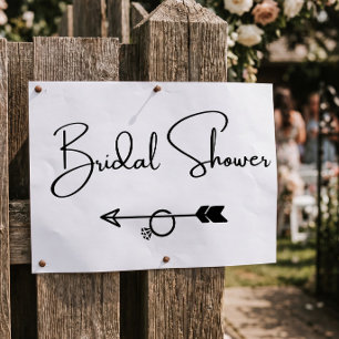 Bridal Shower this way arrow Poster